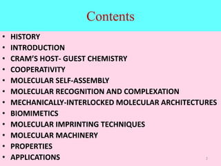 SUPRAMOLECULAR CHEMISTRY | PPTX