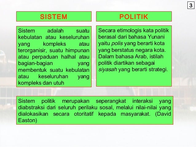 Suprastruktur politik adalah