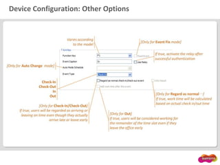 Device Configuration: Other Options
 