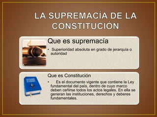 Supremacia de-la-constitucion | PPTX