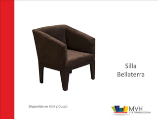 Silla
                               Bellaterra



Disponible en Vinil y Ducati
 