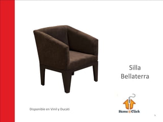 Silla
                               Bellaterra



Disponible en Vinil y Ducati
 