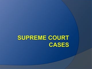 Supreme Court Cases 