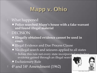 4th amendment landmark cases