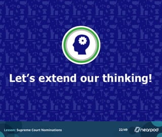 Lesson: Supreme Court Nominations 22/49
 