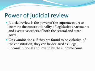 Supreme court of india | PPTX