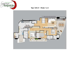 Tipo 124 m² - Finais 1 e 2 