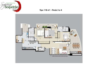 Tipo 118 m² - Finais 3 e 4 