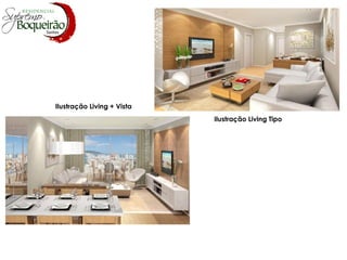Ilustração Living + Vista Ilustração Living Tipo 