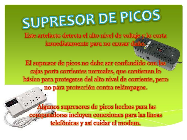 Supresor de picos y no break
