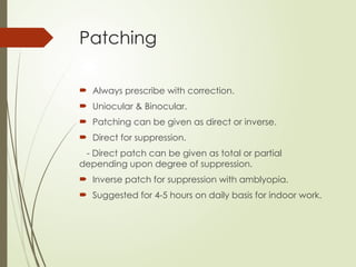 SUPRESSION, Suppression in Strabismus and Amblyopia.pptx