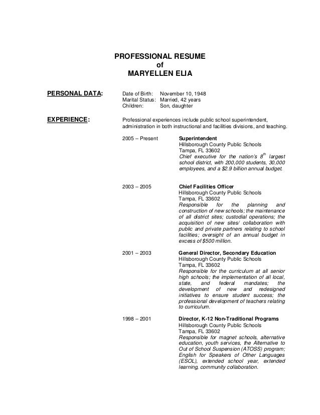 sup resumes