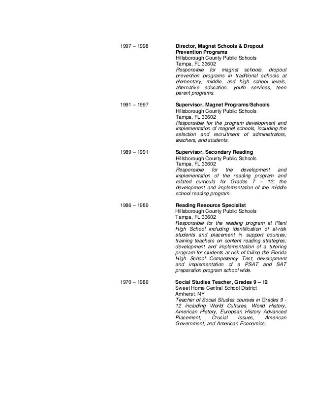 Phd dropout resume