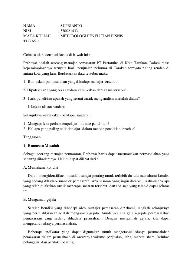 Suprianto 530021433 Dr M Riduan K Se Mm Tugas 1 Metodologi Pen