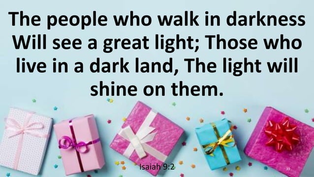 Surprise gift Luke 1:5-25; 57-79 | PPT