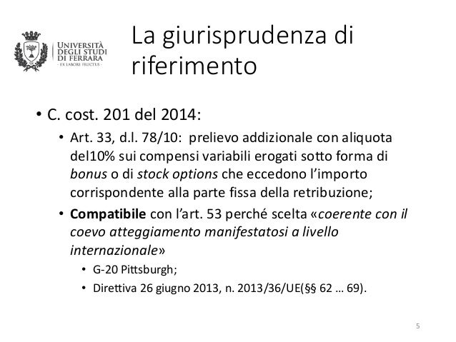 Tassazione stock options 2012