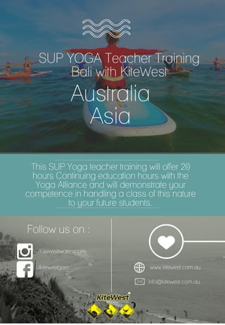 SUP Yoga teacher training bali