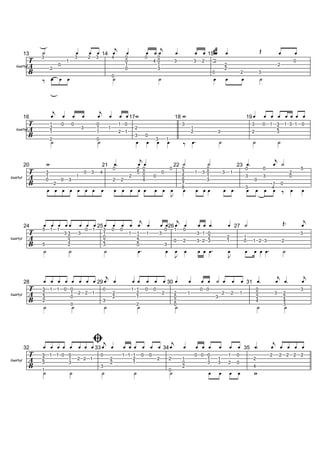 Sur. tablatura, guitarra