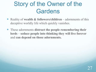 A Miracle!
 Ayat 25. And they stayed in their cave for three hundred
years and they added (another) nine.
They remained in the cave for 300 solar years, which is
approximately equal to 309 Lunar years.
Gives an indication of rotational difference of Sun and moon.
24
 