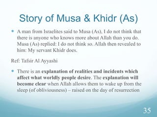 The evil consequence
 Associating partner (shirk) mentioned in the sense of
Step 1: Forgetting Allah & His absolute dominion
Step 2: Believing himself & full confidence on means
Step 3: Feeling autonomous
31
 