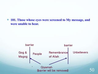  A person’s righteousness may cause his children to inherit a
nice legacy and might leave them happiness and goodness:
Similar to (4:9)
82: I did not do it of my own accord. This is the interpretation
of what you were unable to have patience.
42
 