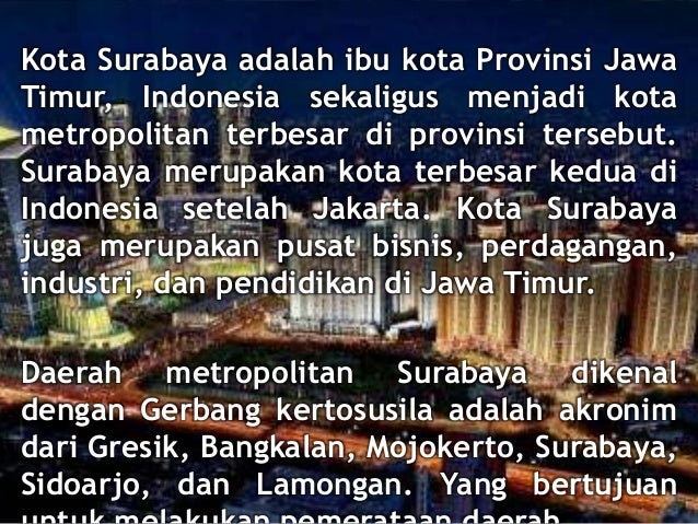 Pertumbuhan dan Perkembangan Kota Surabaya dari Masa ke Masa