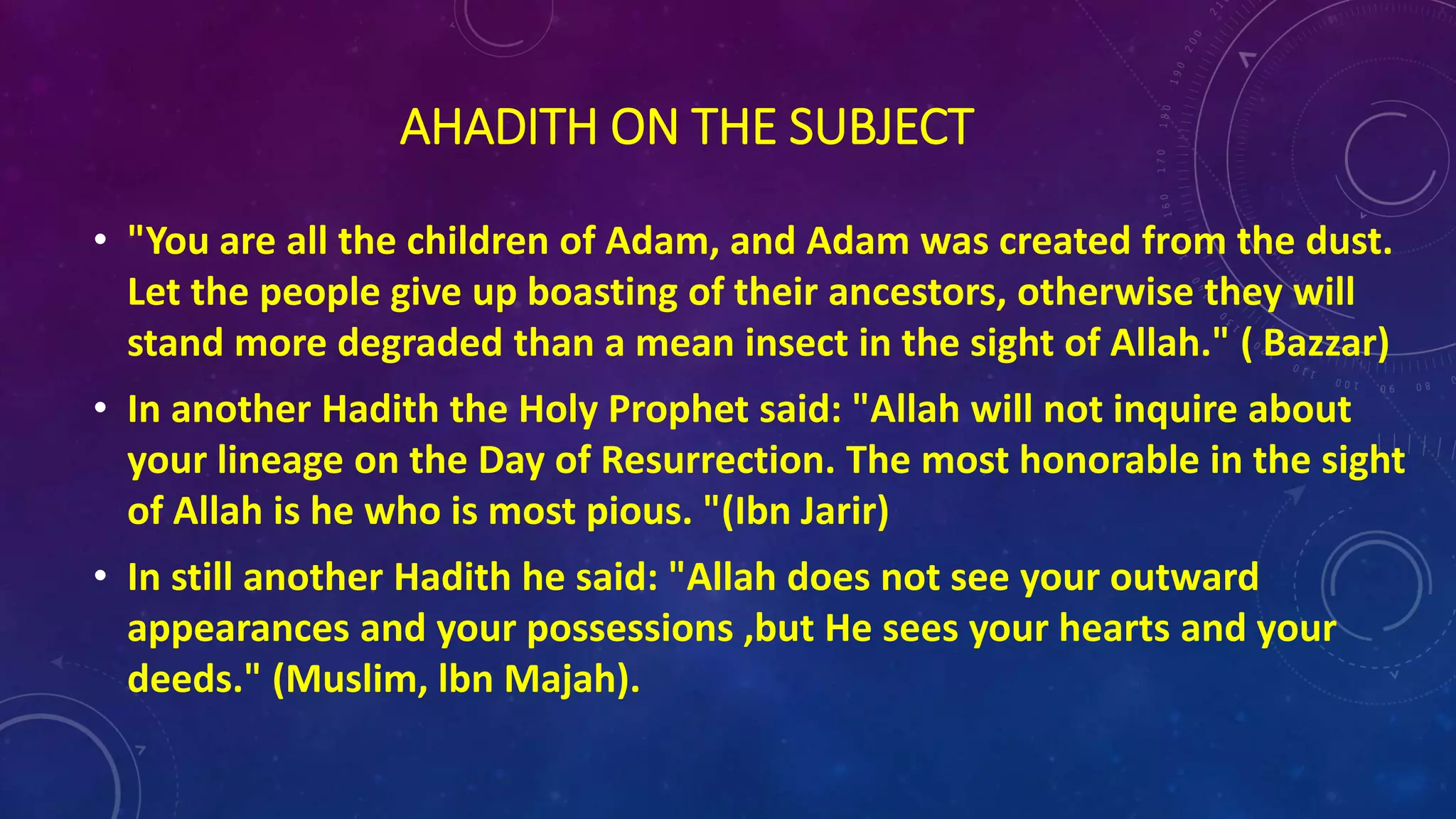 Surah hujuraat ayaat 1-13 Meaning and Message | PPTX