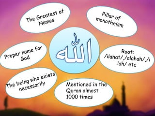 Mentioned in the
Quran almost
1000 times
 