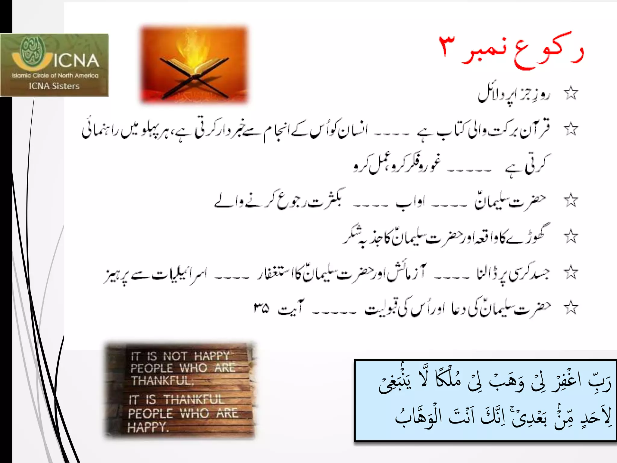 Suad Example Surah suad New Urdu PPT | PPT