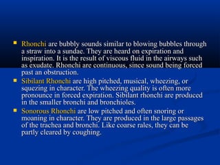 RESPIRATORY SYSTEM EXAMINATION IN PEDIATRICS | PDF