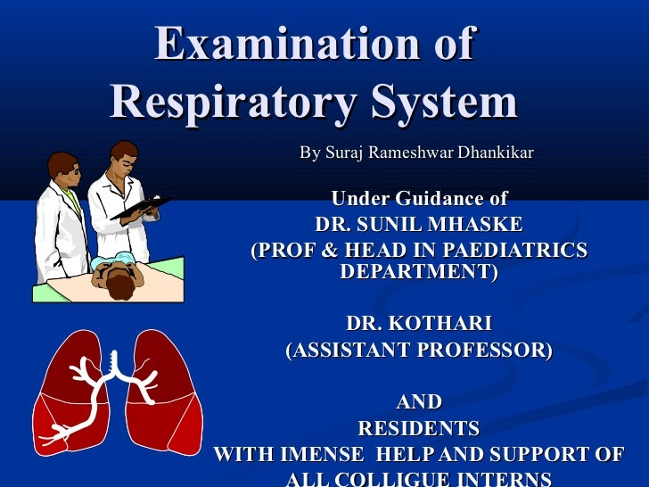 RESPIRATORY SYSTEM EXAMINATION IN PEDIATRICS