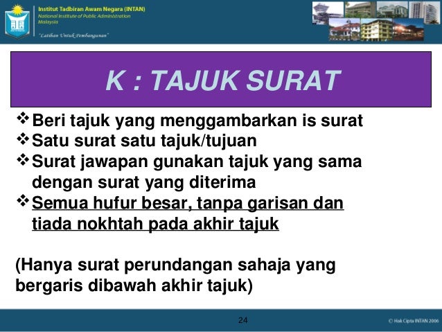 Surat Rasmi Permohonan Melalui Ketua Jabatan - Terengganu x
