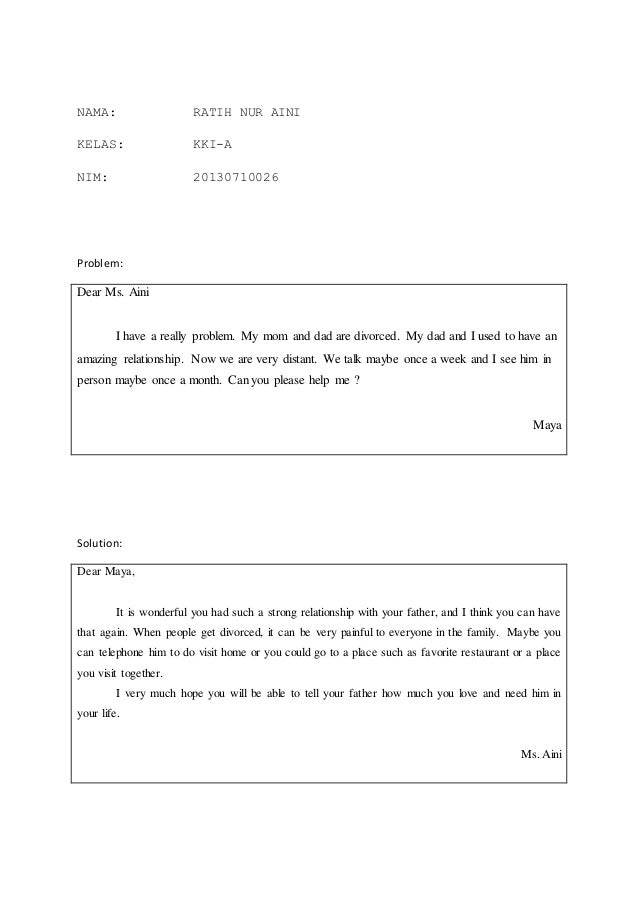 Contoh Surat Modified Block Style Bahasa  Inggris 