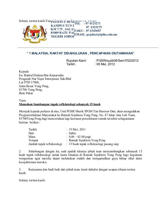format surat rasmi dengan letterhead 95 format surat rasmi dengan letterhead 73