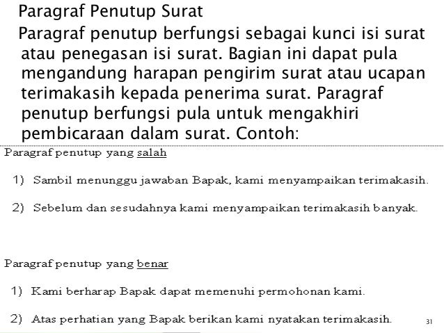 Surat dalam Bahasa Indonesia