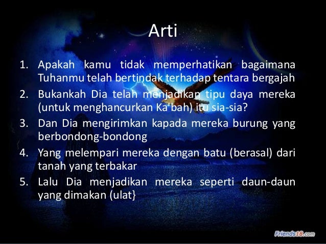 Al Fiil Beserta Artinya - Rowansroom