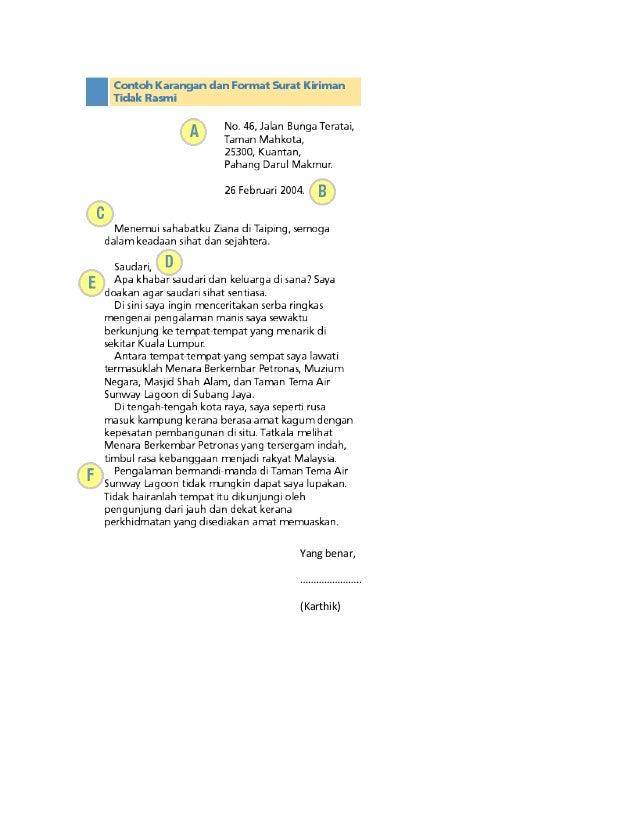 Surat bahasa melayu
