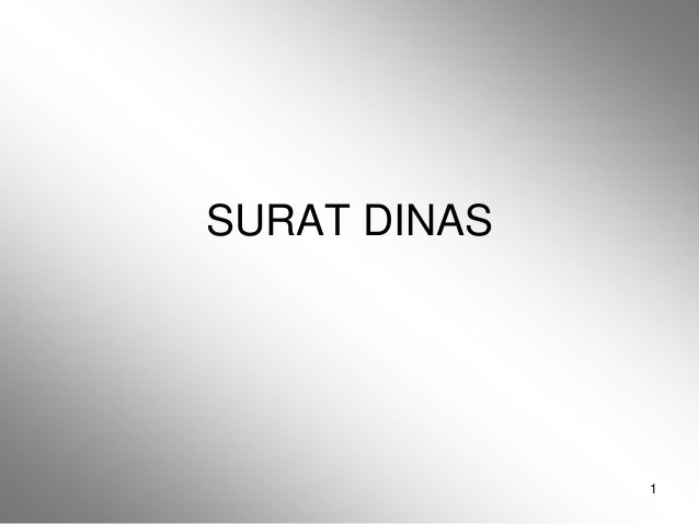 Surat dinas