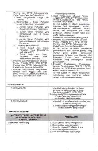 Surat Intruksi Laporan Akhir pemilu serentak | PDF