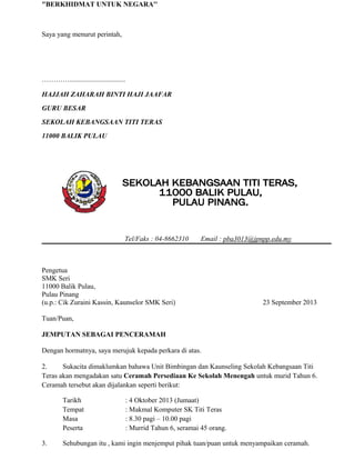 Surat Jemputan Ceramah