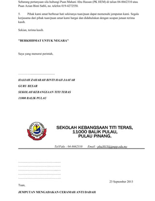 Surat Jemputan Ceramah