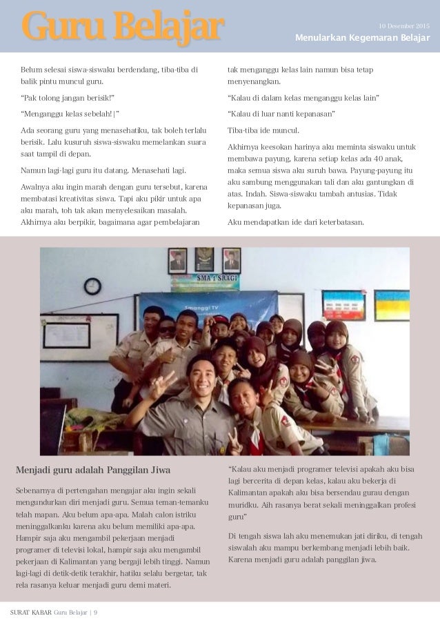 Surat Kabar Guru Belajar Edisi 1 Tahun 1
