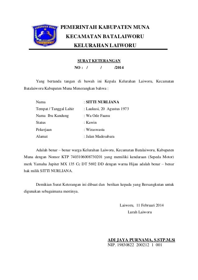 Surat keterangan domisili