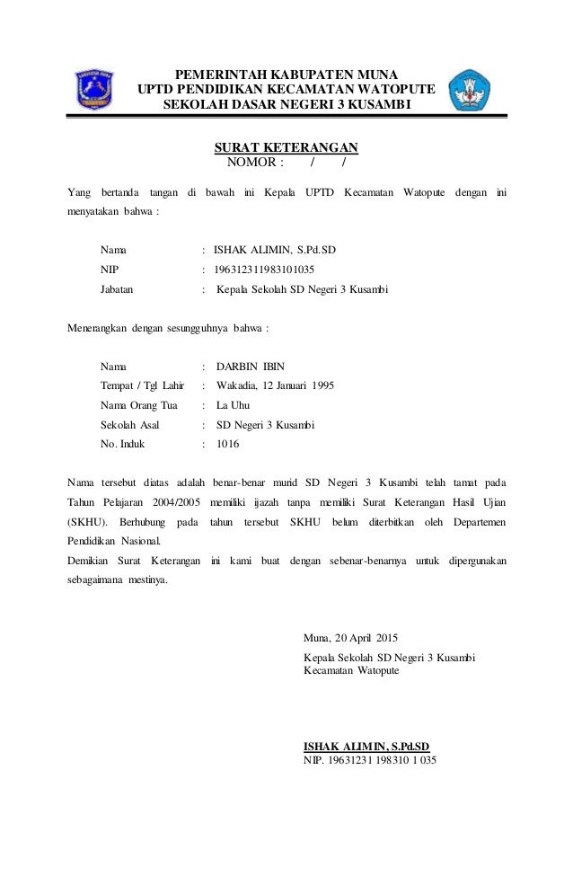 Contoh Surat Pernyataan Doc Malaysia
