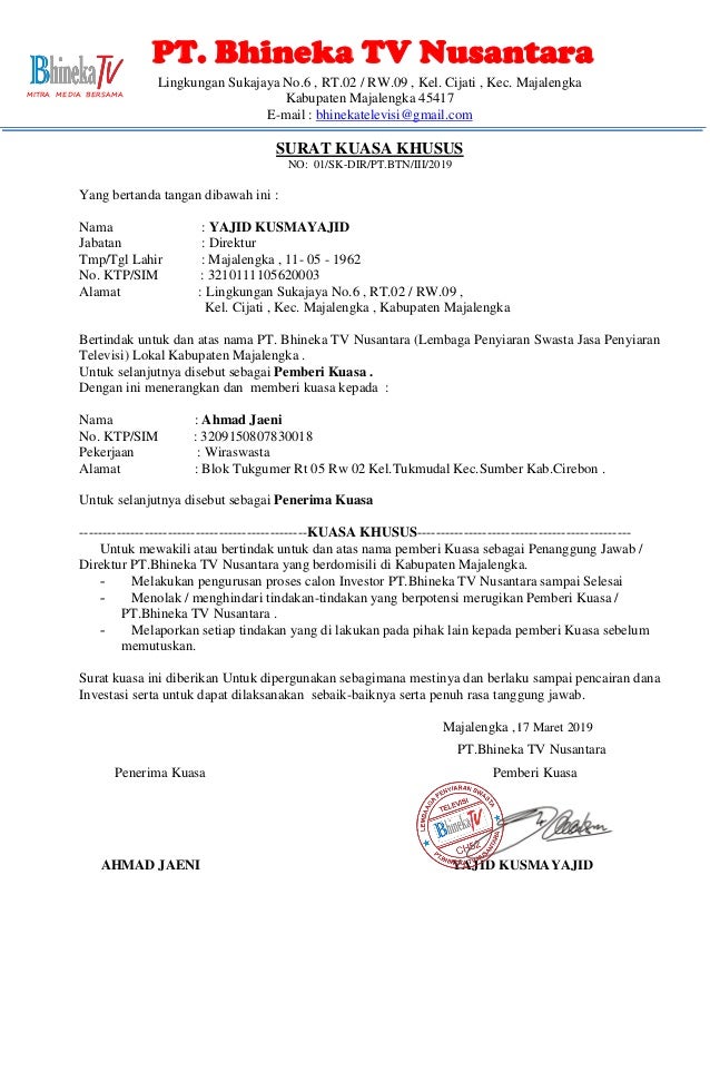 Surat kuasa khusus ahmad jaeni (1)