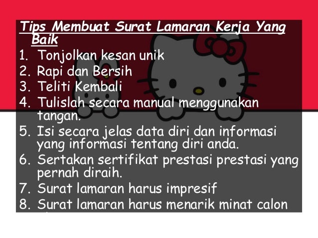 Surat lamaran kerja