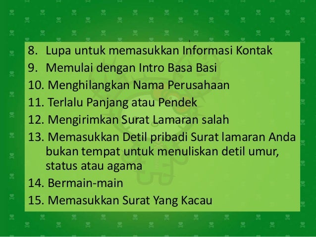 Surat lamaran kerja
