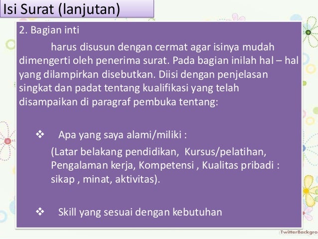 Materi Kelas XII "Surat lamaran pekerjaan"