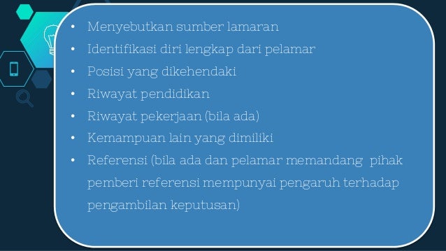 Surat lamaran pekerjaan