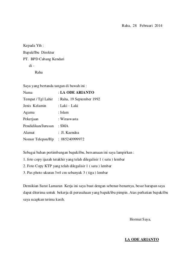 Contoh Surat Lamaran Bpd Contoh Surat Terlengkap 2020 Contoh Surat Lamaran Bpd Contoh Surat Terlengkap 2020